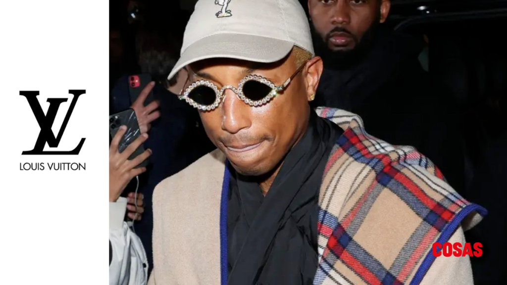 Pharrell Williams en desfile con Louis Vuitton