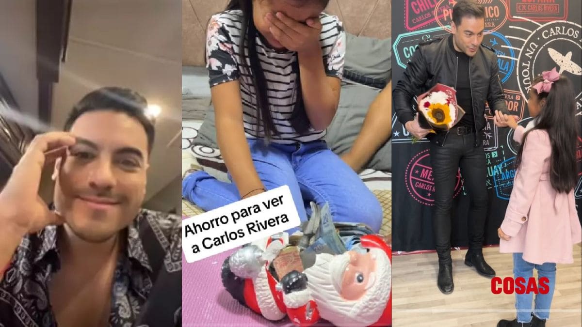 Niña que ahorró para ver a Carlos Rivera