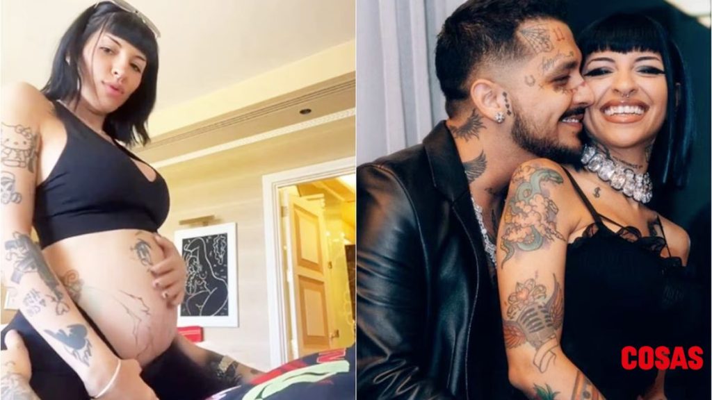 Cristian Nodal y Cazzu muestran la cara de su hija