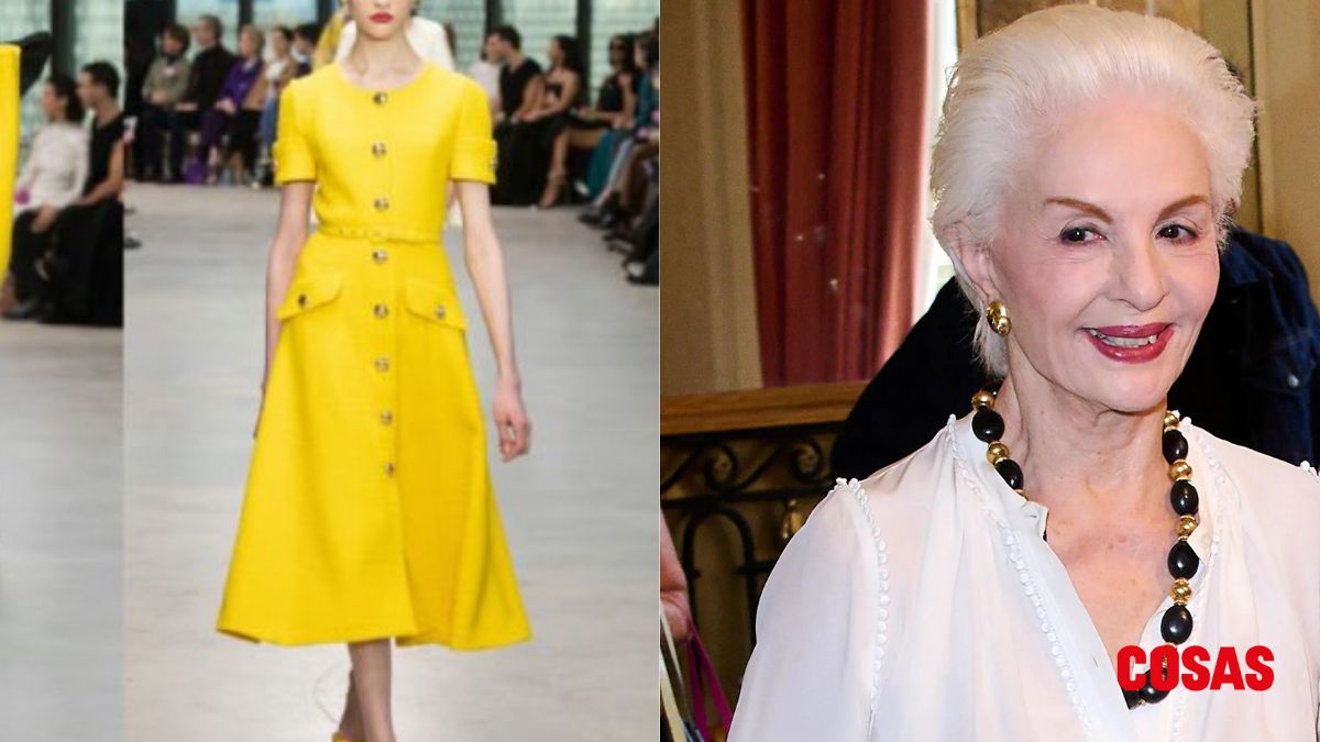 Carolina Herrera eligió el amarillo para esta primavera, el color del éxito y la riqueza. | Foto: Carolina Herrera