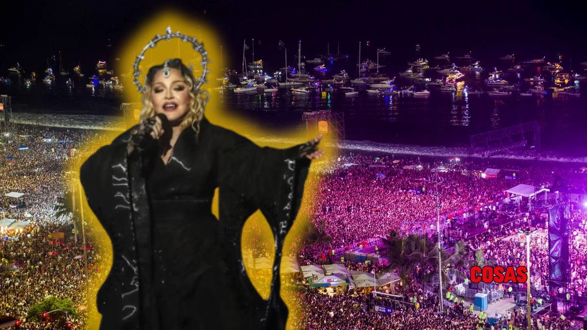 Madonna reúne a más de 1.6 millones de personas en Río de Janeiro.