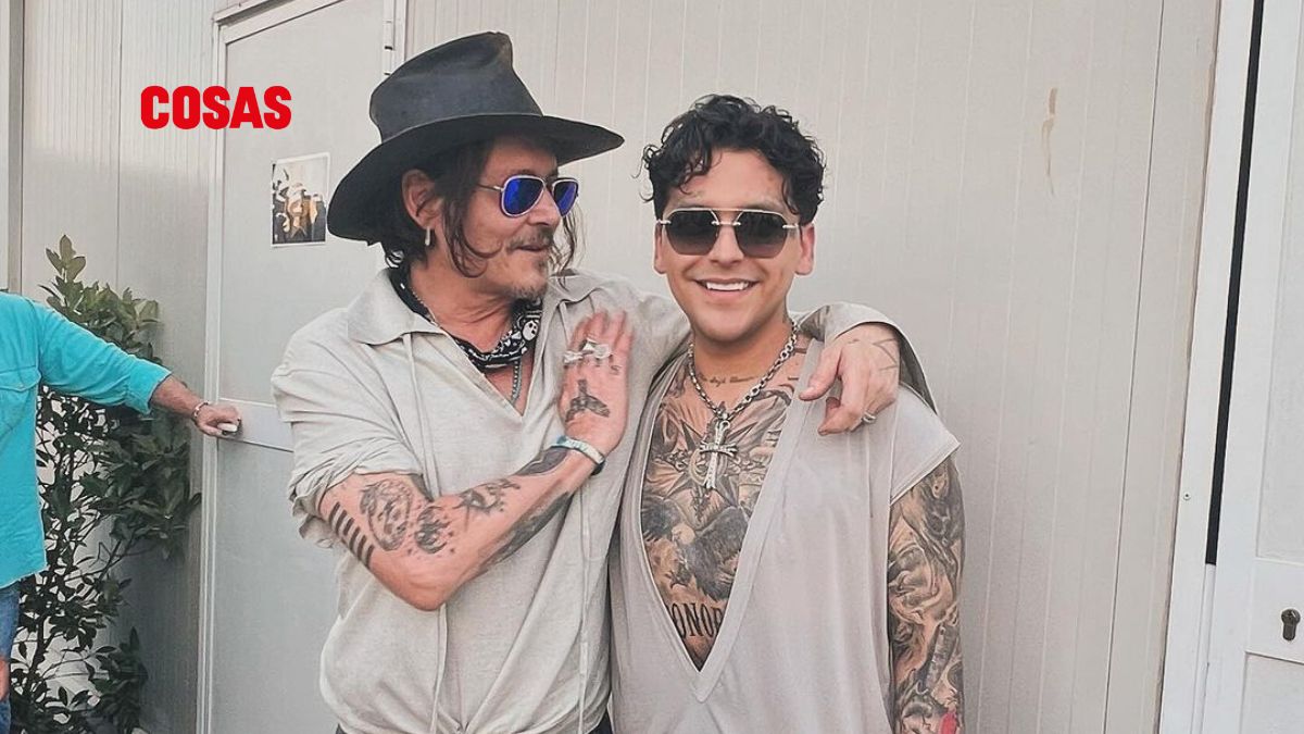 Christian Nodal y Johnny Depp sorprenden en redes sociales con inesperada fotografía. | Foto: IG Nodal.