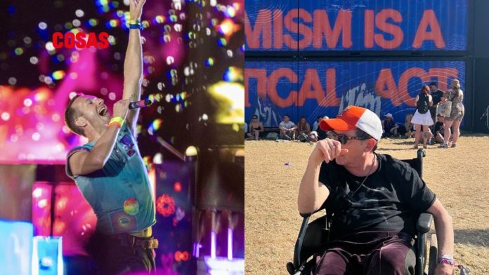 Michael J. Fox y Coldplay sorprenden en Glastonbury. | Foto: IG.