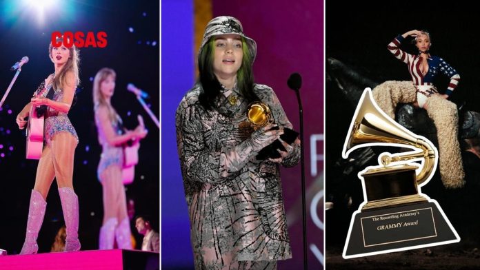 Los Grammy 2025 reconocen a Taylor Swift, Billie Eilish y Beyoncé junto a nuevos talentos musicales.