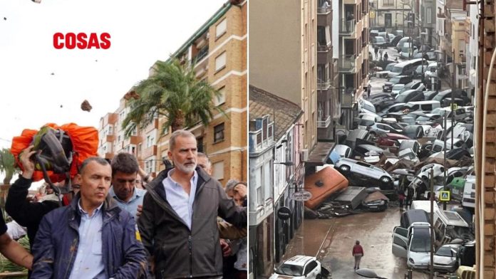 Rey y autoridades enfrentan protestas en Paiporta tras devastadoras inundaciones en Valencia; lanzan lodo y gritos de rechazo