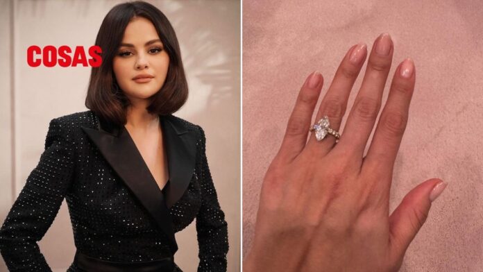 El anillo de compromiso de Selena Gomez, un diamante de talla marquesa, está valuado en millones y refleja un diseño único y exclusivo.
